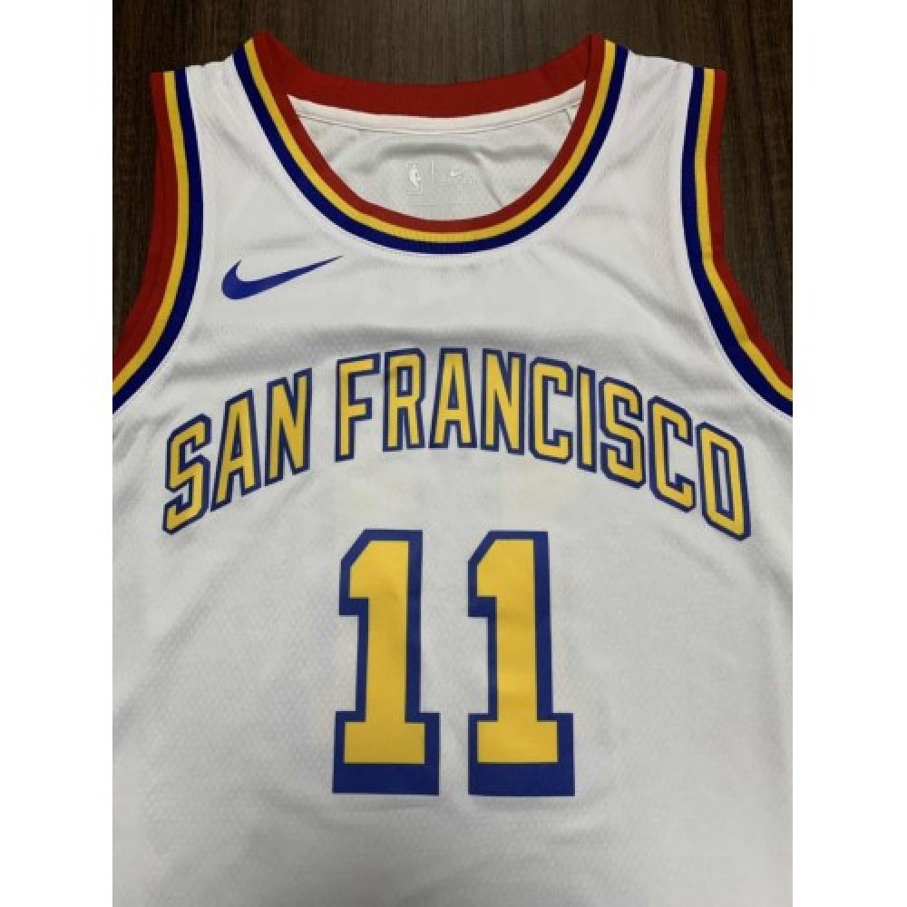 Men's Golden State Warriors Klay Thompson #11 White Classics Swingman Jersey - Classic Edition-Pro Kit Vault | Brand New 26/27 Sports Jerseys